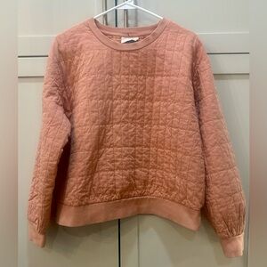 Universal Threads Quilted Crewneck Sweater-L
